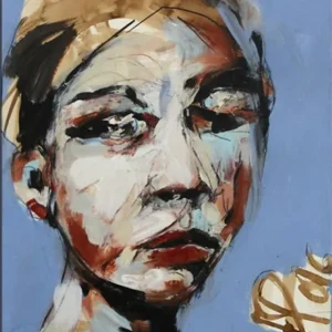 Gratis Versand Neoexpressionismus, Porträt, J.J. Piezanowski: "PETIT COEUR D´ANGE..."
