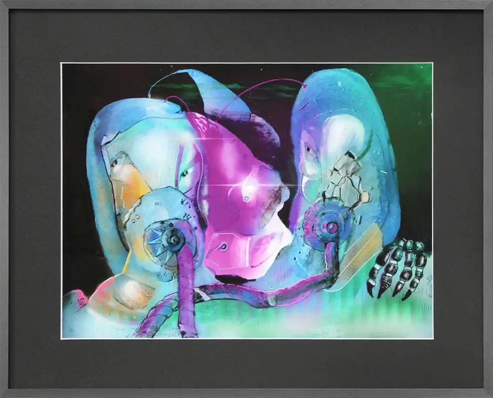 D. Hille: "Shall we celebrate?", digitale Grafik, Unikat/Original (A) Sichere Zahlung