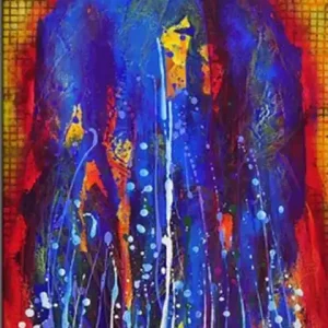 Acrylgemälde. L.Roth: "BELLADONNA" Heißes Angebot