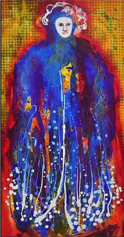 Acrylgemälde. L.Roth: "BELLADONNA" Heißes Angebot