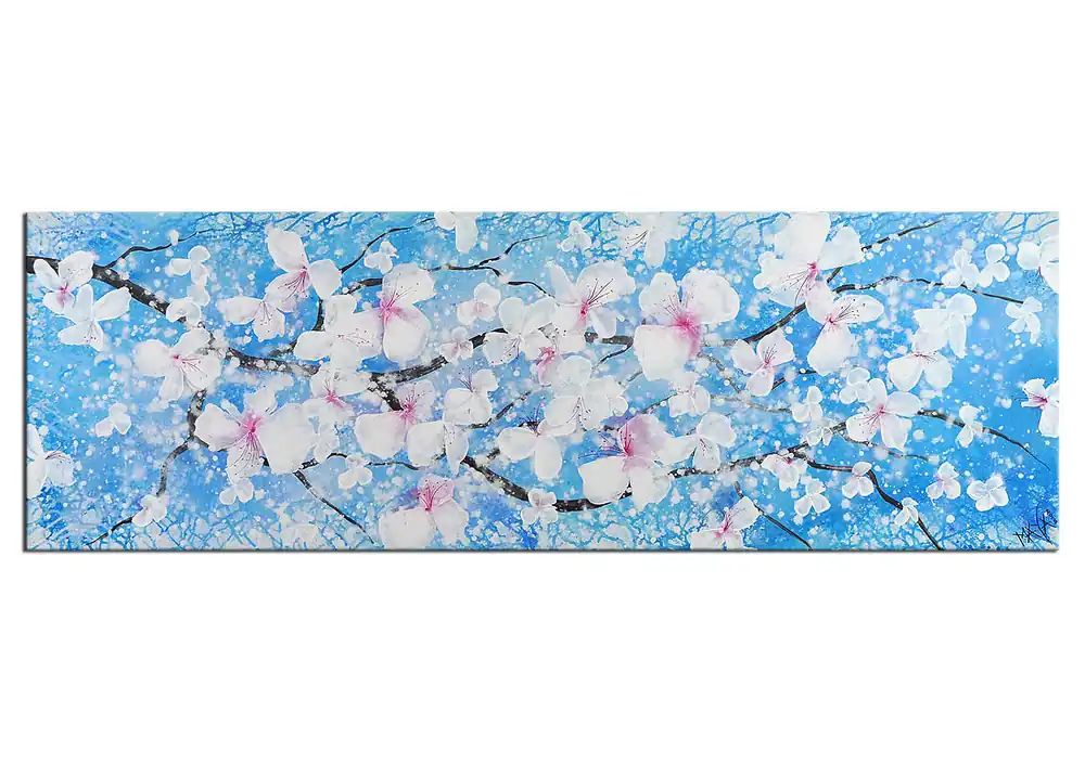 Acrylgemälde, Maya: "IN BLÜTE" Preisknaller