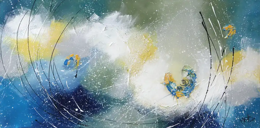 Letzte Chance Maya: "Frischer Schwung", Originale Acrylbilder (Unikat)