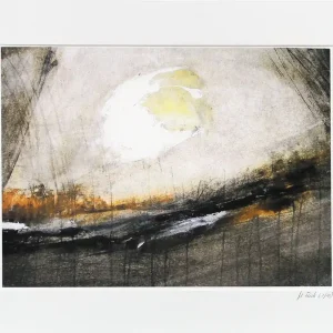 Preisreduziert M. Rick: "Landscape braun". Edition. signierter Druck