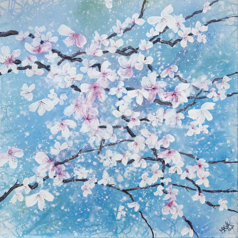 Must-Have Maya: "Frühlingserwachen", Originale Acrylbilder (Unikat)