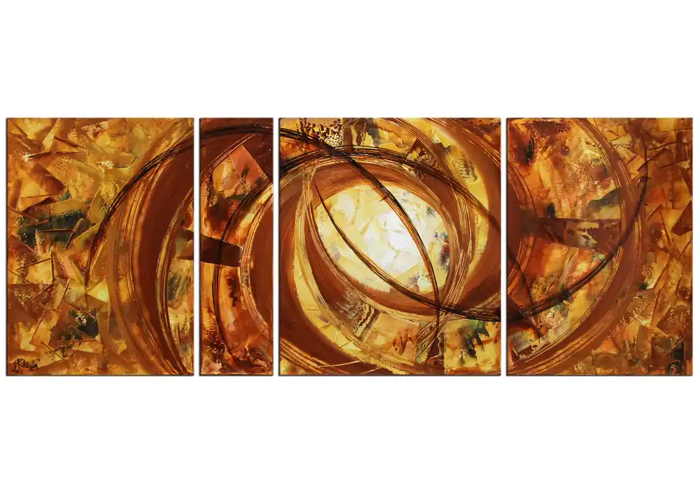 R.König: "Melting Soil III", mehrteilige Acrylbilder, Originalgemälde (Unikat) Neue Kollektion