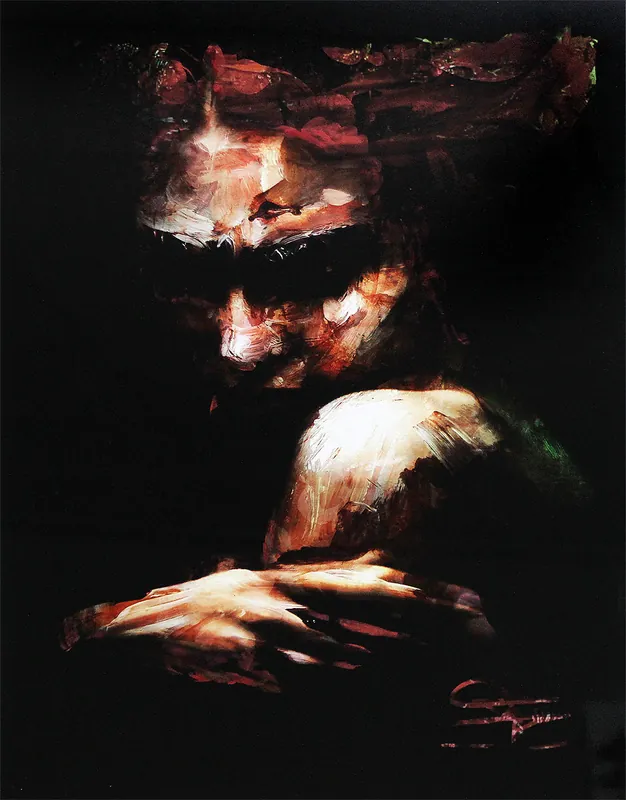 Sichere Zahlung J.J. Piezanowski: "Tout près de toi, mauve", Nr. 1/5, Edition, digitale Kunst (A)