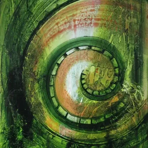 A. Rojo : "Chacagua", Acrylgemälde, Original/Unikat Sonderaktion