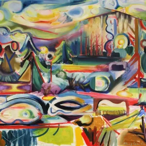 M. Cieśla: "Von der Natur inspirierte Abstraktion", Original/Unikat, Expressionistisches Ölgemälde Neue Kollektion