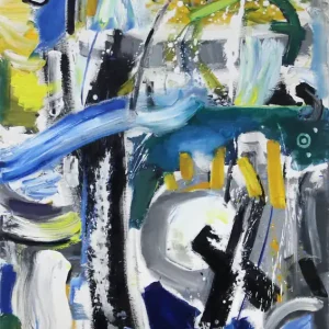 Schnäppchen M. Cieśla: "Musikinspirierte Abstraktion - Coltraine", Original/Unikat, expressionistisches Gemälde