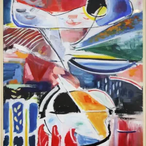 Abverkauf M. Cieśla: "Es gibt einen Ort in Italien, den Gardasee", Original/Unikat, expressionistisches Gemäld