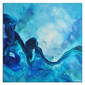 Acrylgemälde, Julio Fernandez: "B&G: EISSCHNEE" (ri) Billig