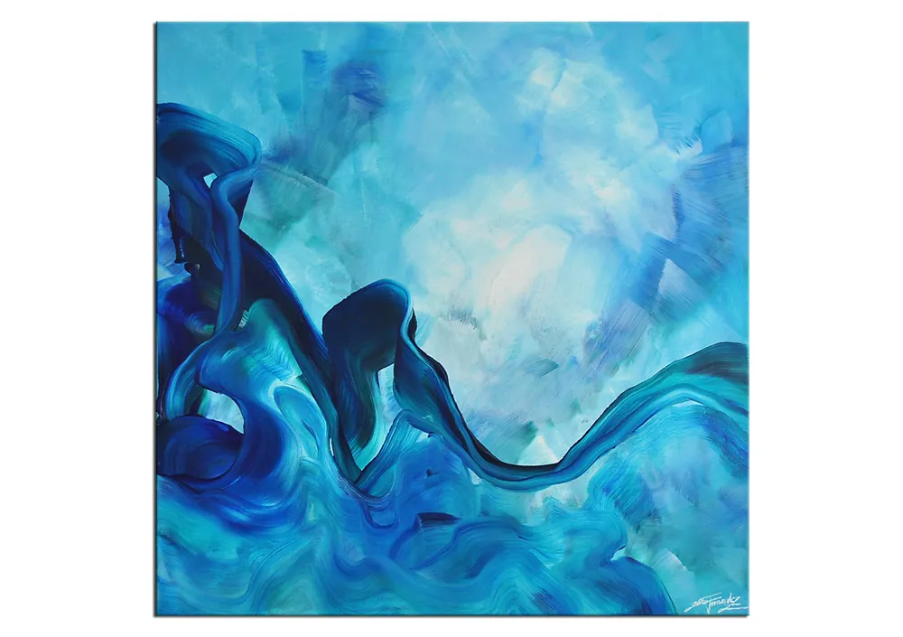 Acrylgemälde, Julio Fernandez: "B&G: EISSCHNEE" (ri) Billig