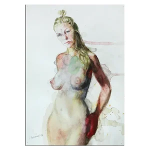 Neu Im Sortiment Aquarellmalerei, Stefan Petrunov: "Nude II" (A)
