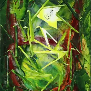 Letzte Chance R. König: "Biosphere: Entropy", abstraktes Originalgemälde (Unikat)