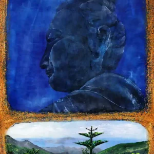 Expressversand A. Garbe: "Praise Big Buddha Tian Tan", Edition, signierter Kunstdruck