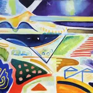 Beliebt M. Cieśla: "Abstraktion - Inspiration aus der Toskana", Original/Unikat, Expressionistisches Ölgemäl