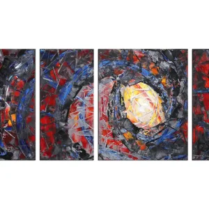R.König: "Deep Passion I", mehrteilige Acrylbilder, Originalgemälde (Unikat) Must-Have