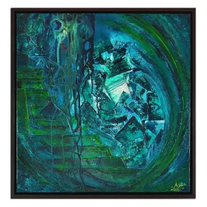 Preis Gesenkt Moderne Malerei, A.Garbe: "EL CASTILLO II", Originalgemälde (Unikat) (ri)
