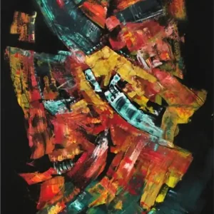 Preisreduziert Acrylgemälde, Dirk Hille: "MASKENFALL", Originalgemälde (Unikat)