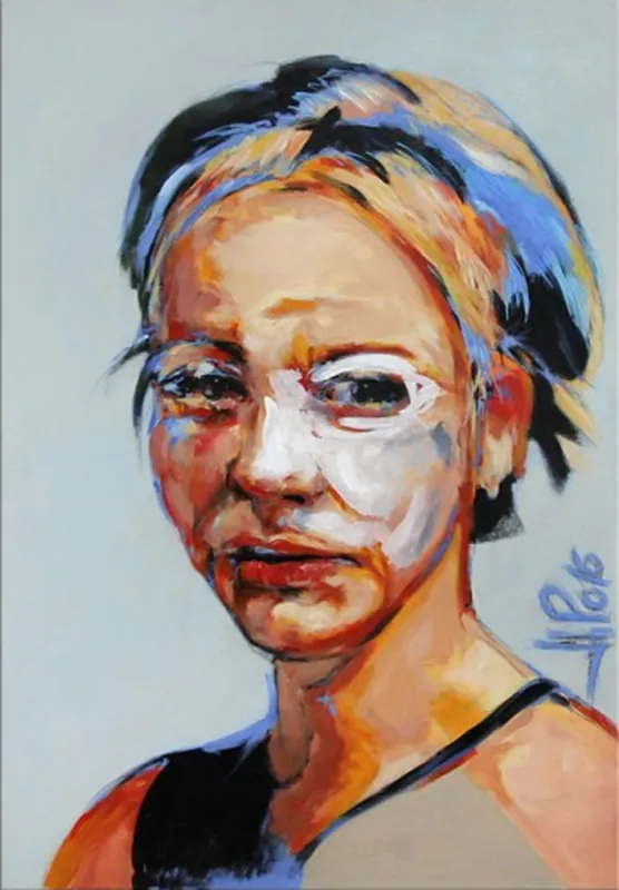 Super-Preis Neoexpressionismus von J.J. Piezanowski: "JE SUIS LE PRINTEMPS", Originalgemälde (Unikat)