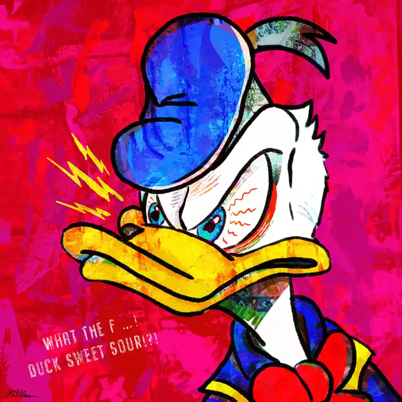 Bestpreis H. Mühlbauer-Gardemin: "Donald I", zeitgenössische Pop Art, Original/serielles Unikat