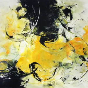 Kostenloser Versand C. Middendorf: "Sonnenwende I", abstraktes Originalgemälde (Unikat)