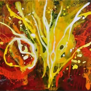 Markenprodukt Abstraktes Acrylgemälde. L.Roth: "SECRET CODE"