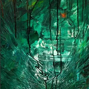 Gratis Versand Acrylgemälde, A.Garbe: "PALENQUE"