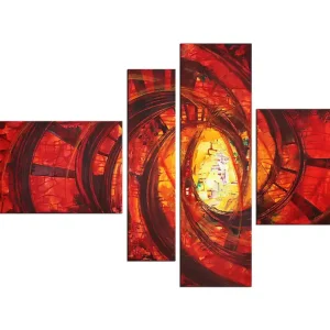Acrylbilder, R.König: "Liquid Red VI", Unikat/Original Kostenfreie Lieferung