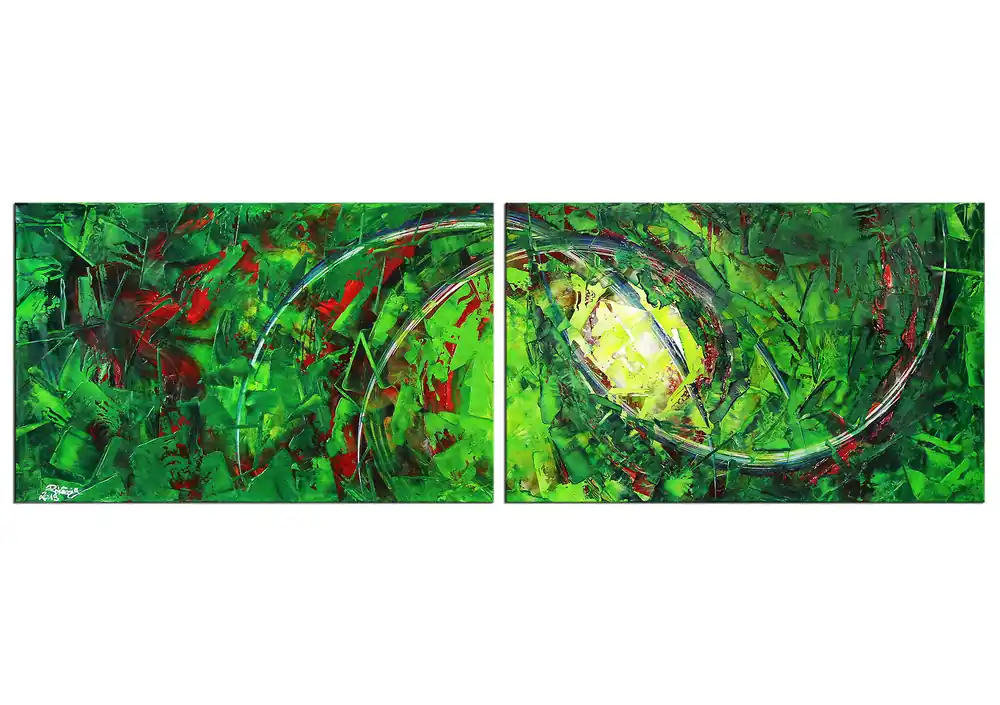 Wochenendangebot Abstrakte Acrylbilder, R.König: "Genesis III", Unikat/Original