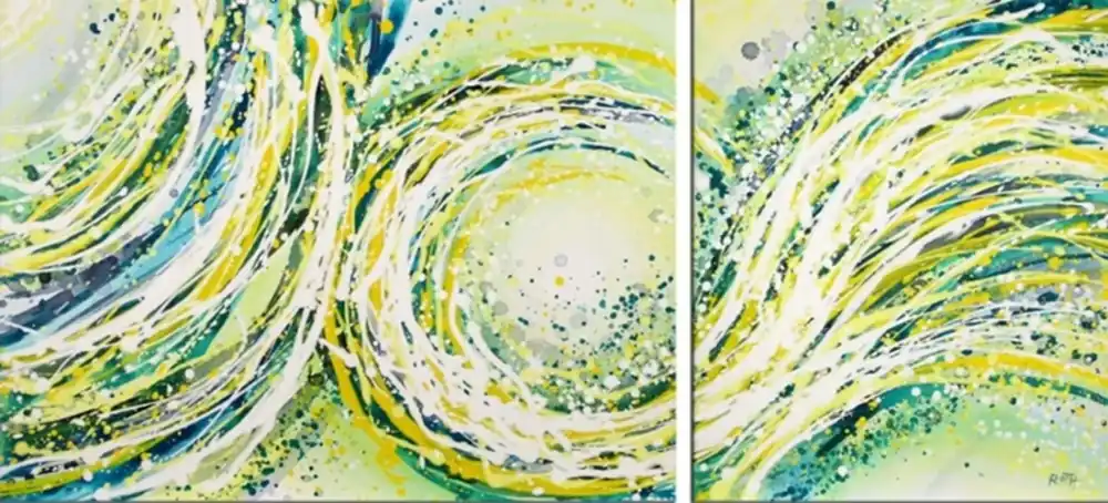 Ausverkauf Acrylbilder. L.Roth: "Windgeflüster"