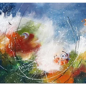 Acrylbilder, Maya: "Kleiner Herbststurm" Neue Ware