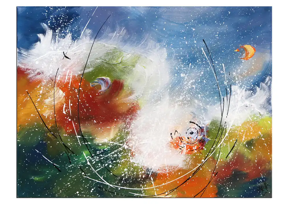 Acrylbilder, Maya: "Kleiner Herbststurm" Neue Ware