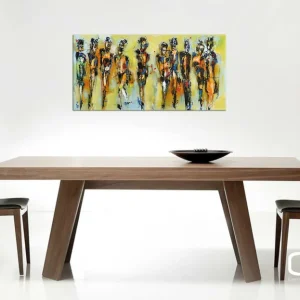 Expressive Acrylmalerei, I. Schmidt: "Feel free and dance" (A) Aktuell