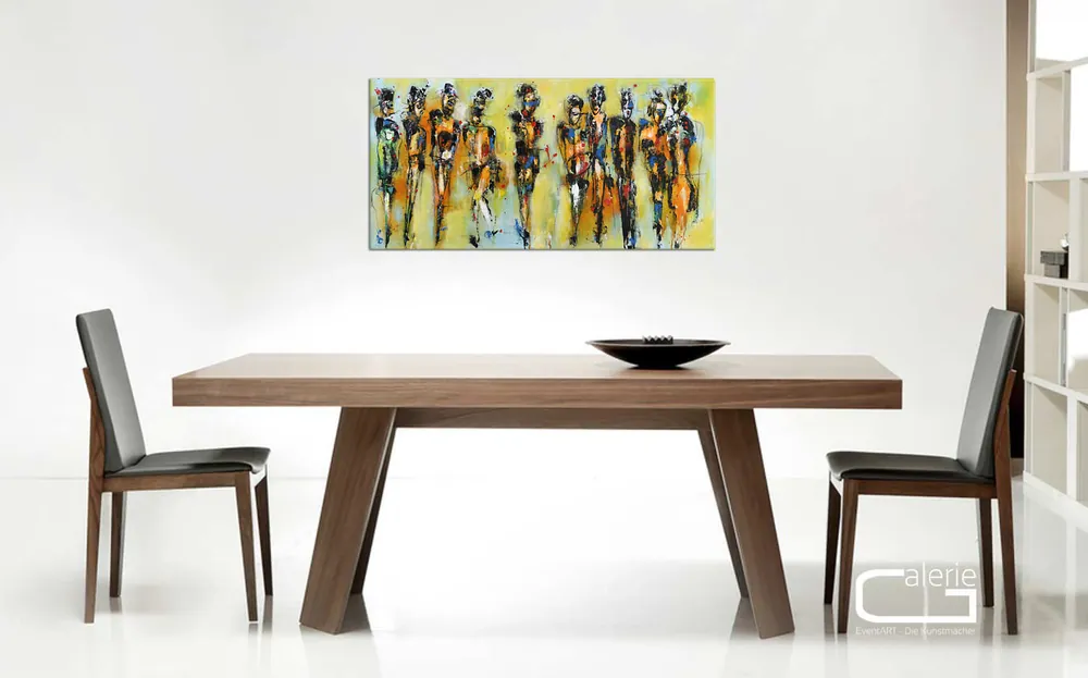 Expressive Acrylmalerei, I. Schmidt: "Feel free and dance" (A) Aktuell