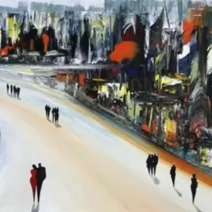 Jetzt Kaufen Modernes Gemälde, K. Namazi: "Stadtring II" (A)(ri) , Unikat/Original