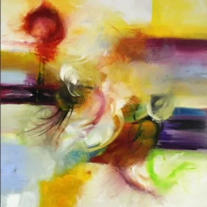 Abstrakte Acrylmalerei, C. Middendorf: "Indian Colors III", Originalgemälde (Unikat) (A) Nur Heute