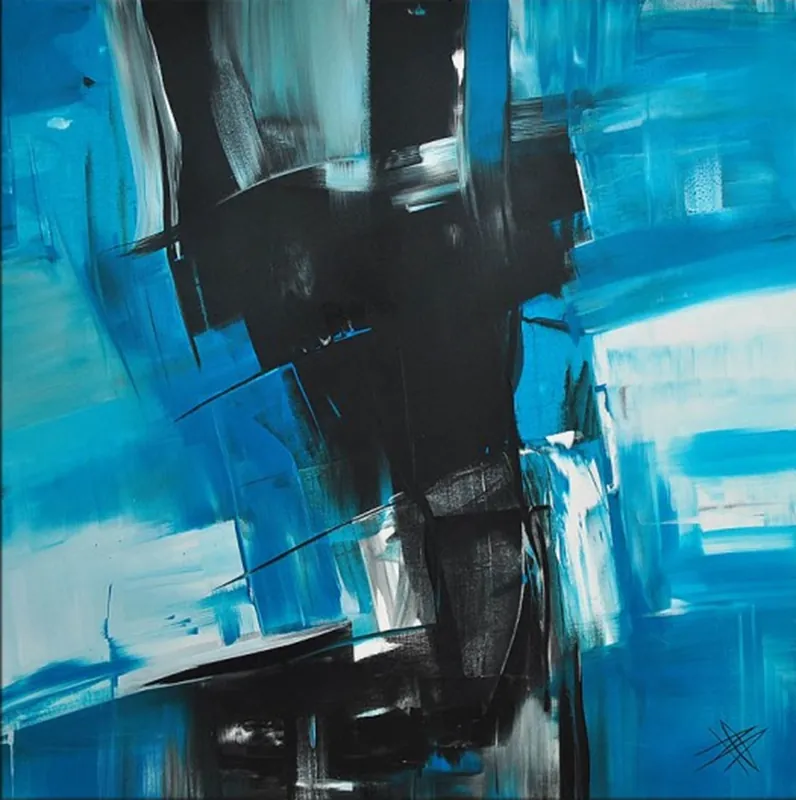 Acrylgemälde, B. Ossowski: "IMPRESSION UND FARBENSPIEL" Sofort Bestellen