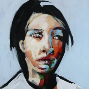 Must-Have Neoexpressionistische Malerei von J.J. Piezanowski: "Un coeur toujours vierge" (A)