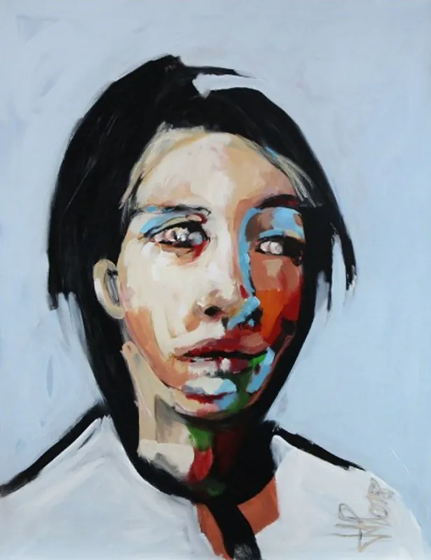 Must-Have Neoexpressionistische Malerei von J.J. Piezanowski: "Un coeur toujours vierge" (A)