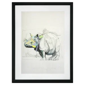 Limitierter Kunstdruck, Stefan Petrunov: "Rhino 2" Mega-Angebot