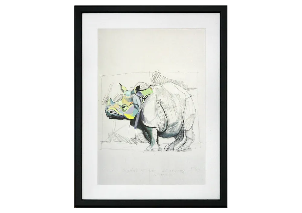 Limitierter Kunstdruck, Stefan Petrunov: "Rhino 2" Mega-Angebot
