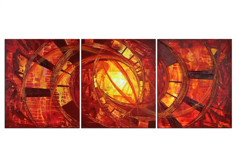 Preis Gesenkt Acrylbilder, R.König: "Dynamischer Farbfluss IV", Unikat/Original