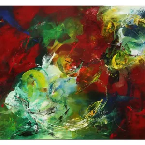 Aktuell Abstrakte Acrylmalerei, C. Middendorf: "Kraftmagnet VI" (A)
