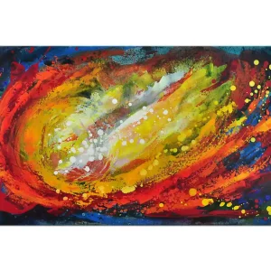 Wochenendangebot Acrylgemälde, L.Roth: "KLEINES FREUDENFEUER"