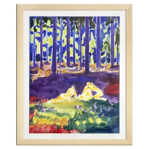 Top-Angebot Zeitgenössische Aquarellmalerei , Maciej Cieśla: "Menschen, Archetyp 02.2019" (A)