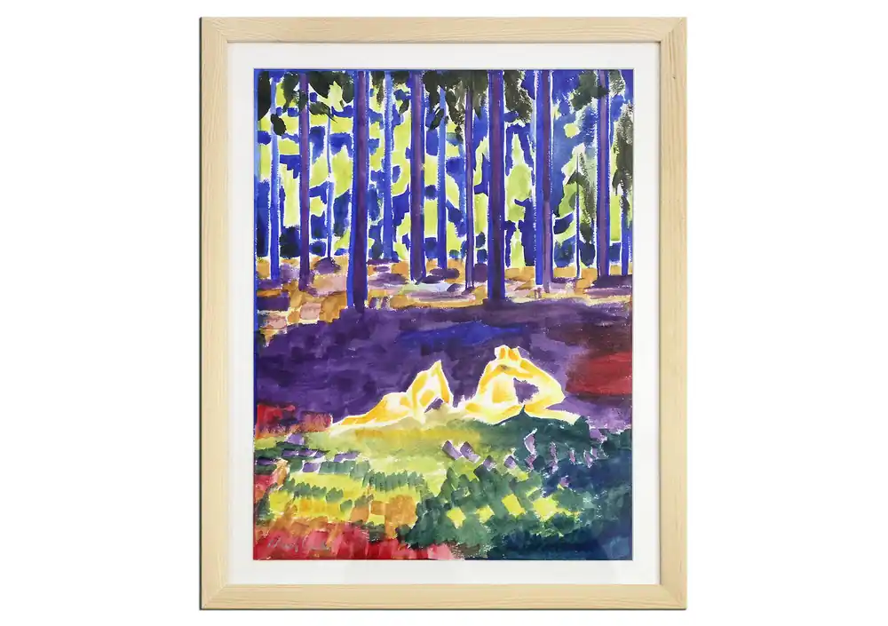 Top-Angebot Zeitgenössische Aquarellmalerei , Maciej Cieśla: "Menschen, Archetyp 02.2019" (A)