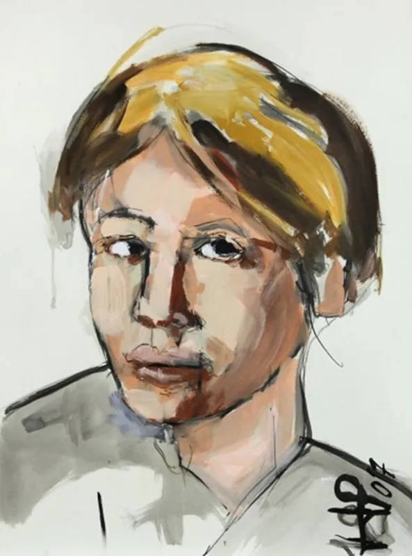 Abverkauf Neoexpressionismus, Porträt, J.J. Piezanowski: "Une caresse du vent" (A)