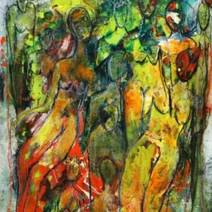 Preiswert Zeitgenössische Grafik/Malerei, Ilona Schmidt: "Waiting for the King"