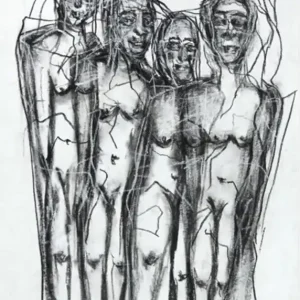 Begrenztes Angebot Zeitgenössische Grafik/Malerei, Ilona Schmidt: "Groupselfie"